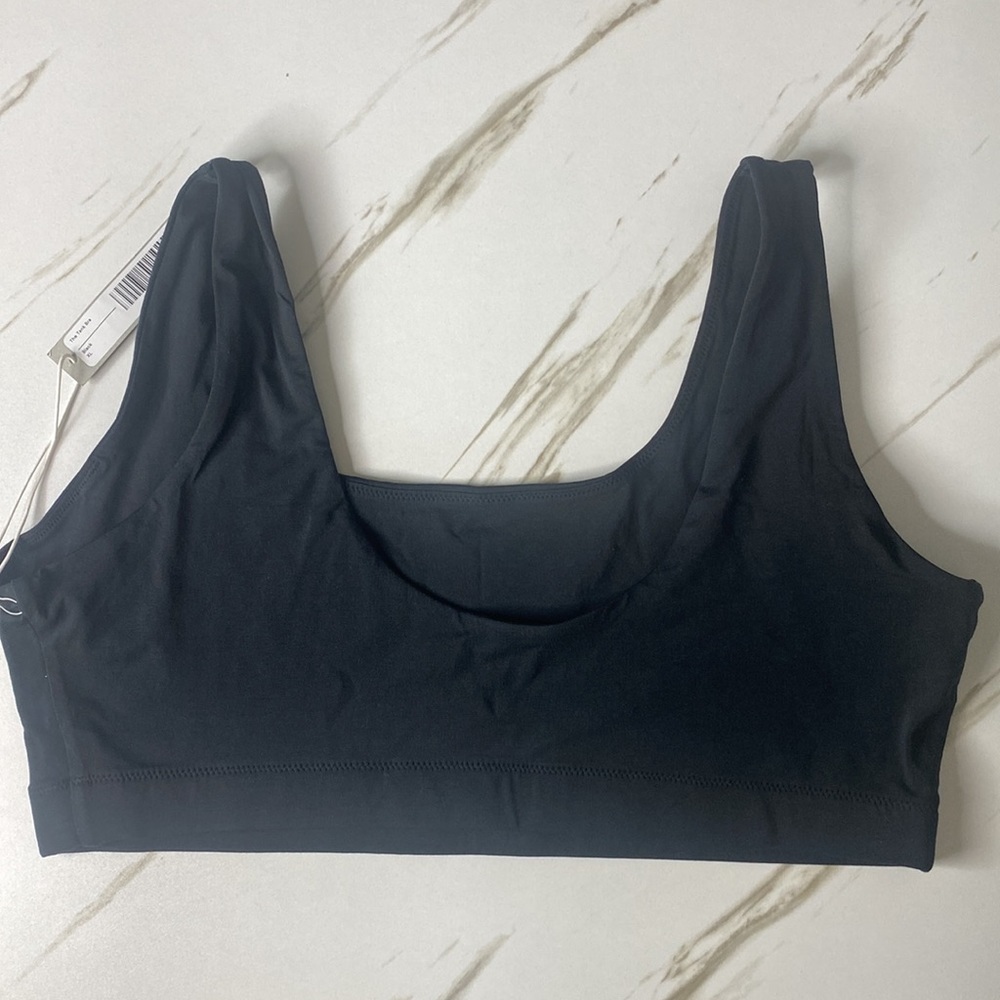Everlane The Cotton Tank Bra in Black NWT Size XL SOLD OUT ONLINE - Picture 7 of 8